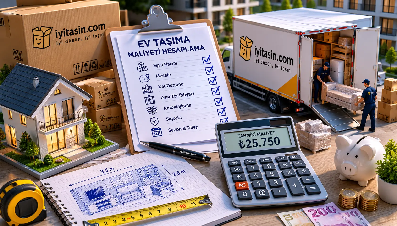 Ev taşıma maliyetini tahmin etmek için gerekli bilgiler