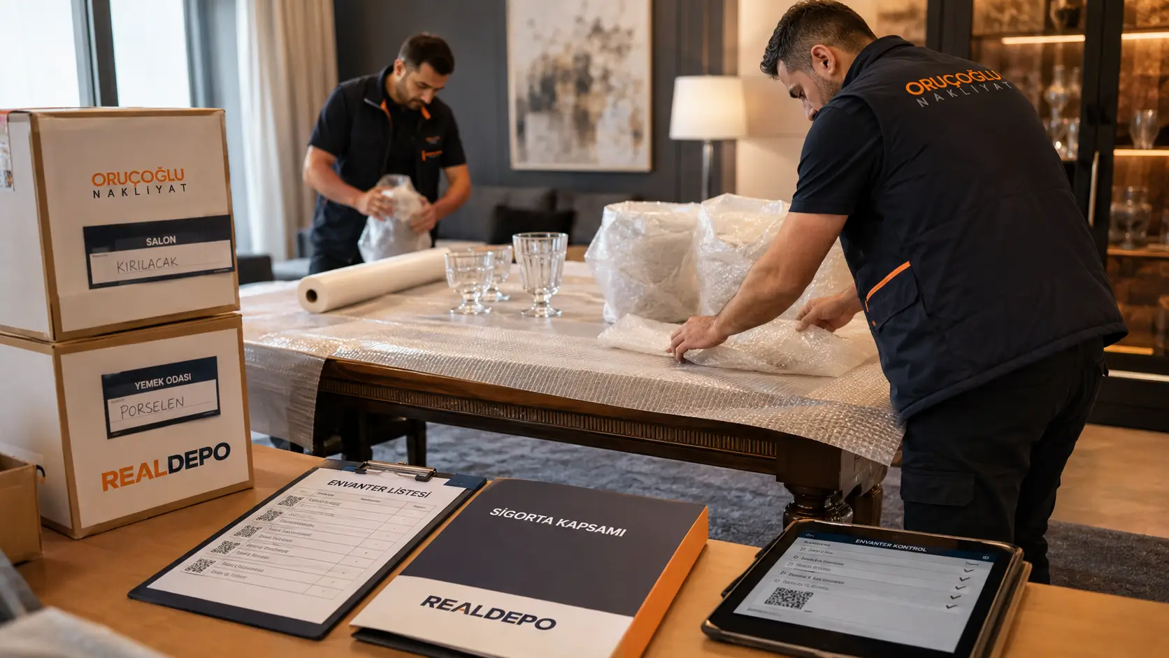 Sigortalı nakliyat süreci ve profesyonel paketleme detayları