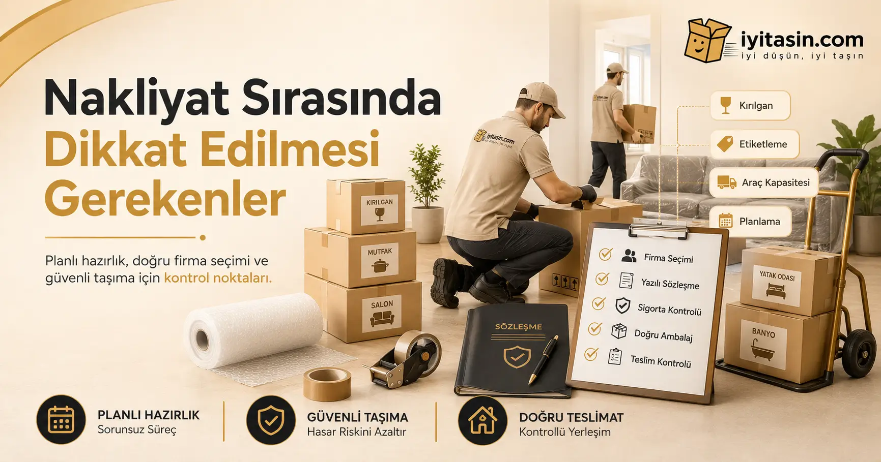 Nakliyat Sırasında Dikkat Edilmesi Gerekenler